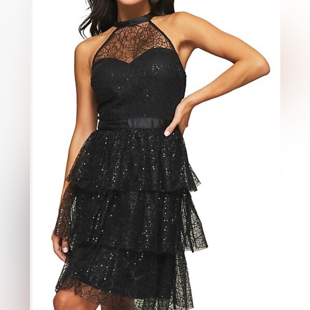 Black Sparkly Cocktail / Semi-Formal Dress